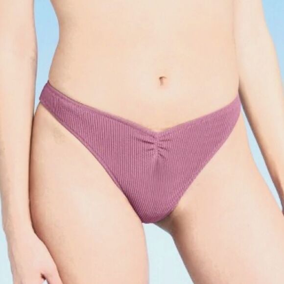 NWT S&S Ribbed Extra Cheeky Bikini Panty SzXS - Picture 1 of 6